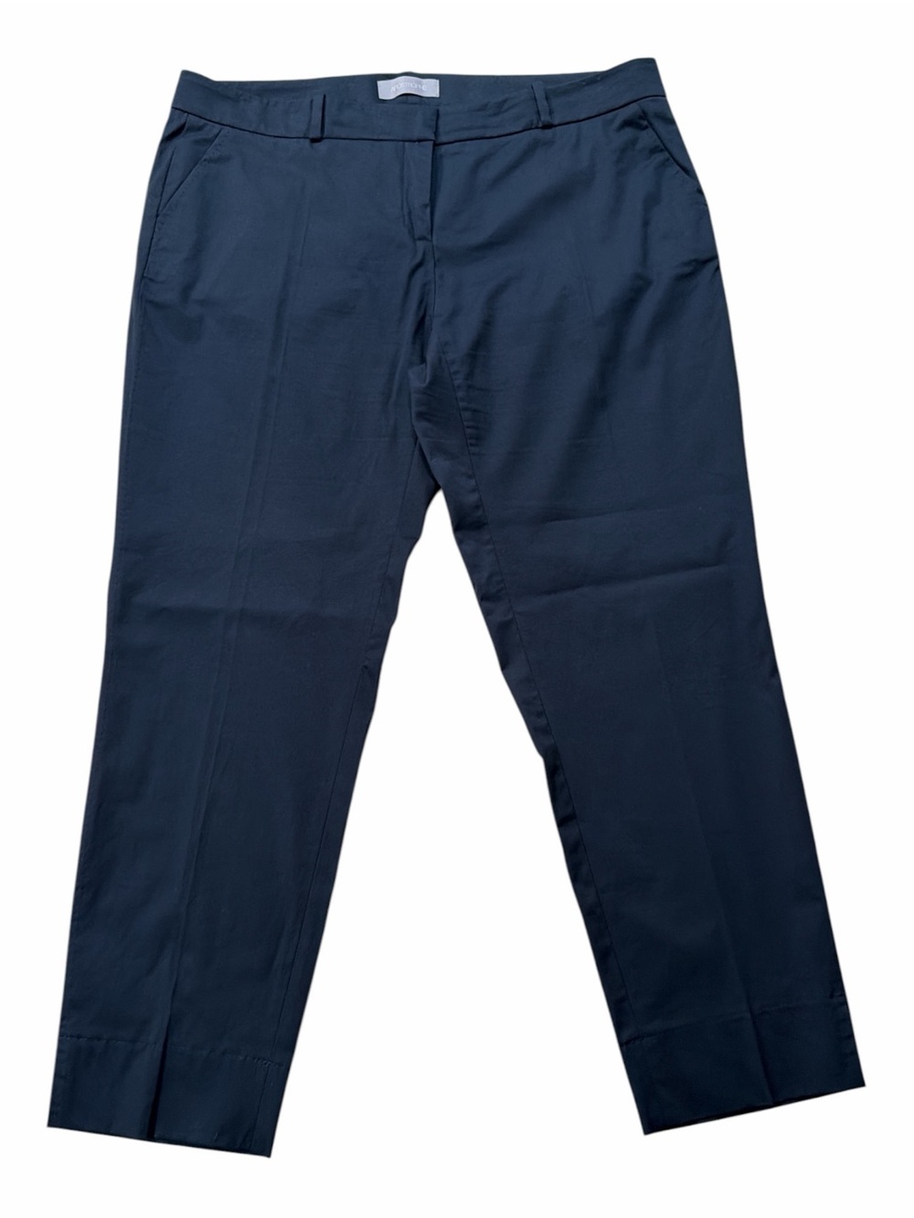 Apostrophe Black Straight Leg Cropped Pants